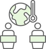 globaal opwarming debat filay icoon vector