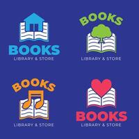 onderwijs logo ontwerp sjabloon, potlood en boek icoon gestileerde vector