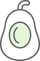 avocado's filay icoon vector