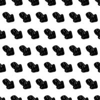 naadloos patroon met zwart hand- getrokken pijlen vector