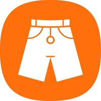 shorts glyph kromme icoon vector