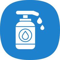 lotion glyph kromme icoon vector