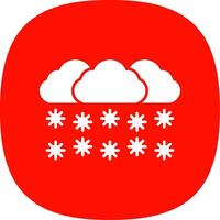 sneeuwen glyph kromme icoon vector