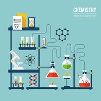 Chemie achtergrond sjabloon vector