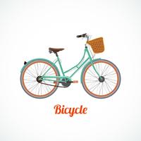 Vintage fietssymbool vector