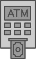 Geldautomaat machine filay icoon vector