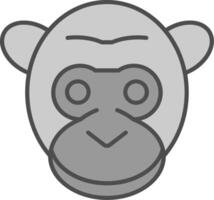 gorilla filay icoon vector