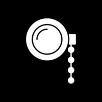 monocle glyph omgekeerd icoon vector