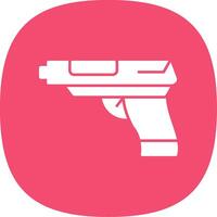 revolver glyph kromme icoon vector