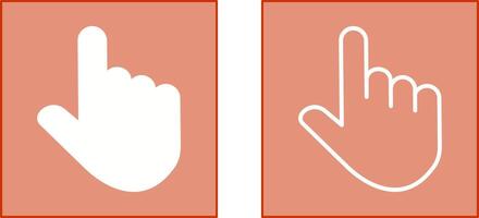 pictogram met opgeheven vinger vector