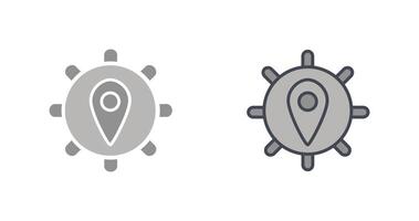 locatie-instellingen pictogram vector