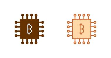 bitcoin spaander icoon vector