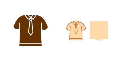 overhemd en stropdas icoon vector