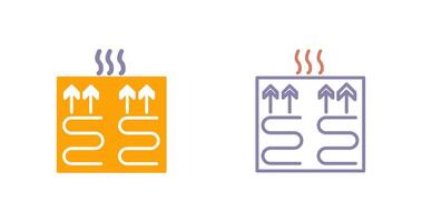 ondervloer verwarming icoon vector