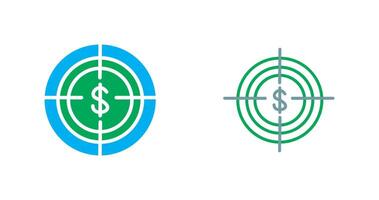 economisch doelwit icoon vector