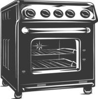 ai gegenereerd silhouet oven Koken gereedschap zwart kleur enkel en alleen vector