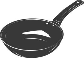 ai gegenereerd silhouet pan Koken gereedschap zwart kleur enkel en alleen vector