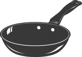 ai gegenereerd silhouet pan Koken gereedschap zwart kleur enkel en alleen vector