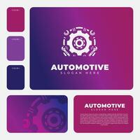 uitrusting logo ontwerp, geschikt voor automotive industrie merken vector