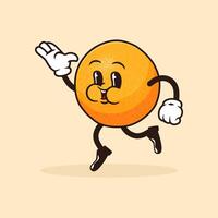 schattig retro wijnoogst fruit illustratie vector