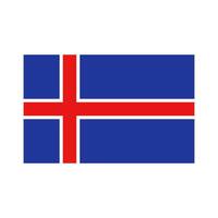 IJsland vlag in vector