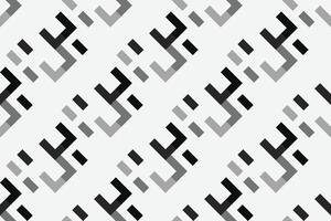 retro zwart en wit meetkundig patroon achtergrond, abstract plein lijnen kunst. modieus bauhaus patroon achtergronden vector