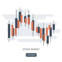 voorraad tabel logo. valuta's handel diagram. forex succes concept logo. uitwisseling markt grafiek. bullish en bearish prijs neiging concept. vlak illustratie vector