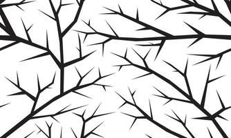 naadloos patroon Afdeling geïsoleerd Aan een wit achtergrond.boom zonder bladeren en takken illustratie. vector