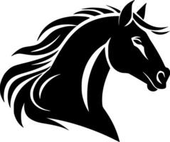 paard, minimalistische en gemakkelijk silhouet - illustratie vector