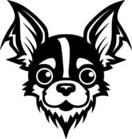 chihuahua, zwart en wit illustratie vector