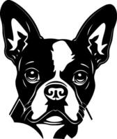 Boston terriër - hoog kwaliteit logo - illustratie ideaal voor t-shirt grafisch vector