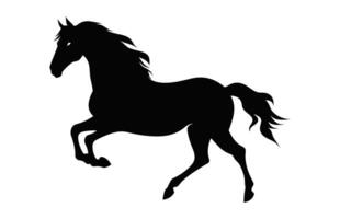 paard silhouet geïsoleerd Aan een wit achtergrond vector