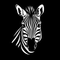 zebra, zwart en wit illustratie vector