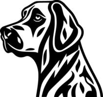 dalmatiër, minimalistische en gemakkelijk silhouet - illustratie vector