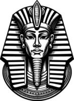 Farao, minimalistische en gemakkelijk silhouet - illustratie vector
