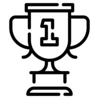 trofee icoon illustratie, voor web, app, infografisch, enz vector