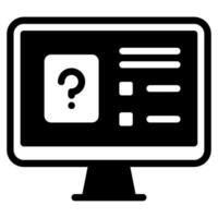 quiz icoon voor web, app, infografisch, enz vector