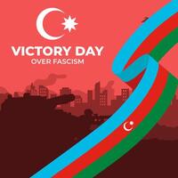 zege dag over- fascisme illustratie achtergrond. viering van Azerbeidzjan dag. eps 10 vector