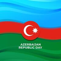 gelukkig Azerbeidzjan republiek dag illustratie achtergrond. eps 10 vector