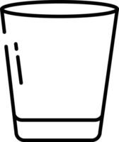 bar glas schets illustratie vector
