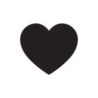 liefde hart icoon vlak Aan wit achtergrond vector