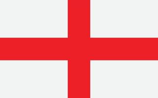 Engeland vlag . Engeland nationaal vlag geïsoleerd Aan wit achtergrond vector