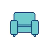 sofa bankstel icoon sjabloon illustratie ontwerp vector