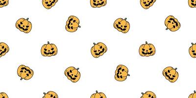 pompoen halloween naadloos patroon tekenfilm geest sjaal geïsoleerd tegel achtergrond illustratie herhaling behang icoon symbool tekening ontwerp vector