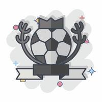 icoon kampioenschap. verwant naar Amerikaans voetbal symbool. grappig stijl. gemakkelijk ontwerp illustratie vector