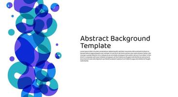 abstracte achtergrond sjabloon met cirkel elementen. kleurrijk geometrisch behang met vloeiende kleuren. dynamische vormencompositie voor kaarten, behang, banner, sociale media vector