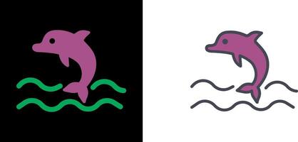 dolfijn pictogram ontwerp vector