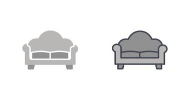 dubbele sofa icoon ontwerp vector