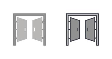 deuren icoon ontwerp vector
