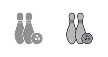 bowling icoon ontwerp vector